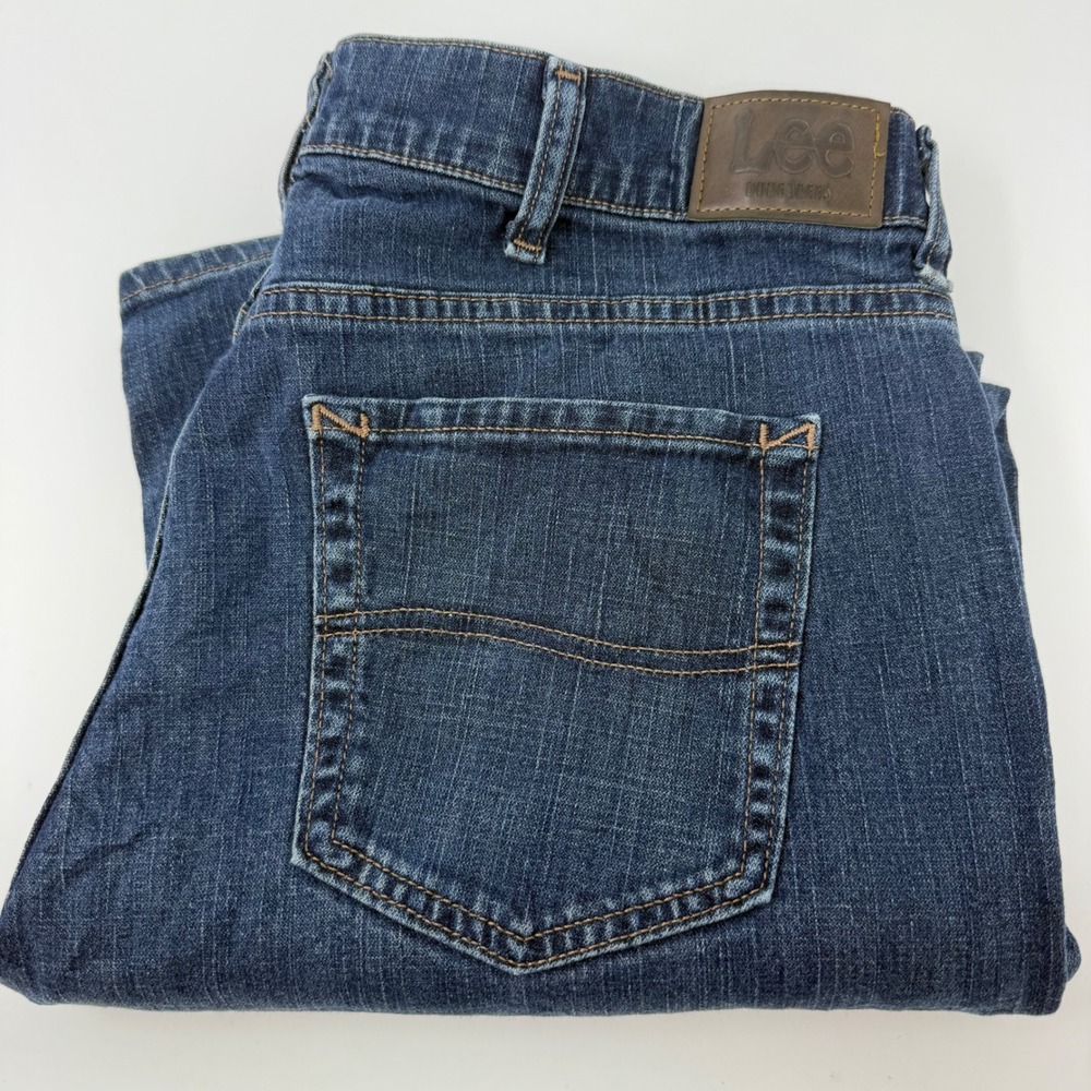Lee Dungarees Vintage Slim Fit Blue Jeans Mens 36x30 Stretch Denim TZS-K594-010